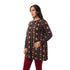 JAMILA Printed Long Sleeve Blouse For Women,Durable stitching for long-lasting wear