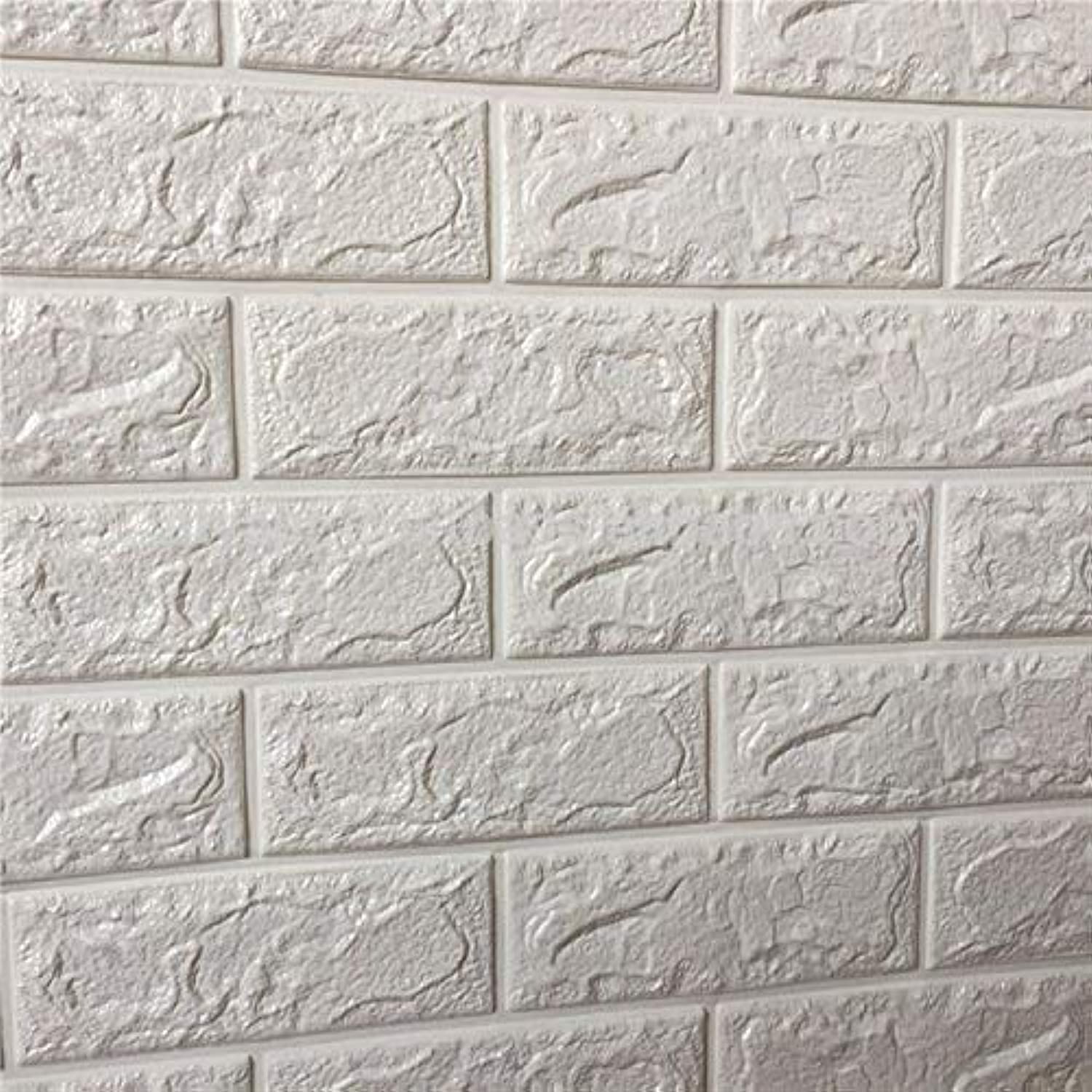 ملصق جدار ثلاثي الأبعاد من دينغ يوي بتصميم الطوب – ذاتي اللصق ومقاوم للماء لتزيين الجدران