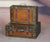 Vintiquewise Old Style Suitcase/Decorative Box with Straps, Wood, Antique Brown, Set of 2 Stackable design for decorative appeal and easy storage.