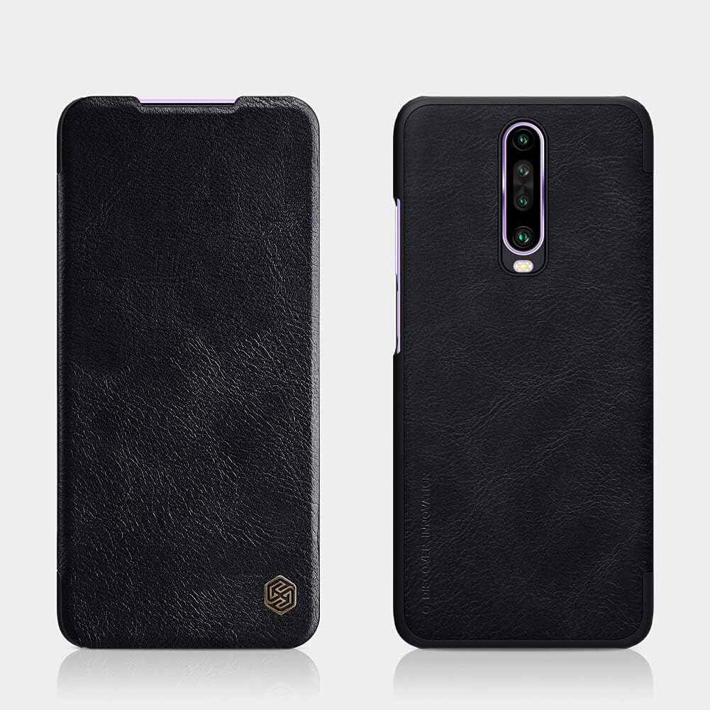 NILLKIN QIN SERIES LEATHER FLIP COVER FOR XIAOMI K30/K30 5G - BLACK