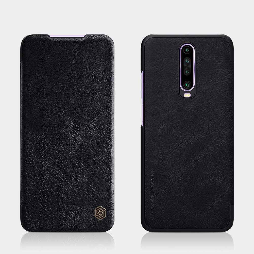 NILLKIN QIN SERIES LEATHER FLIP COVER FOR XIAOMI K30/K30 5G - BLACK