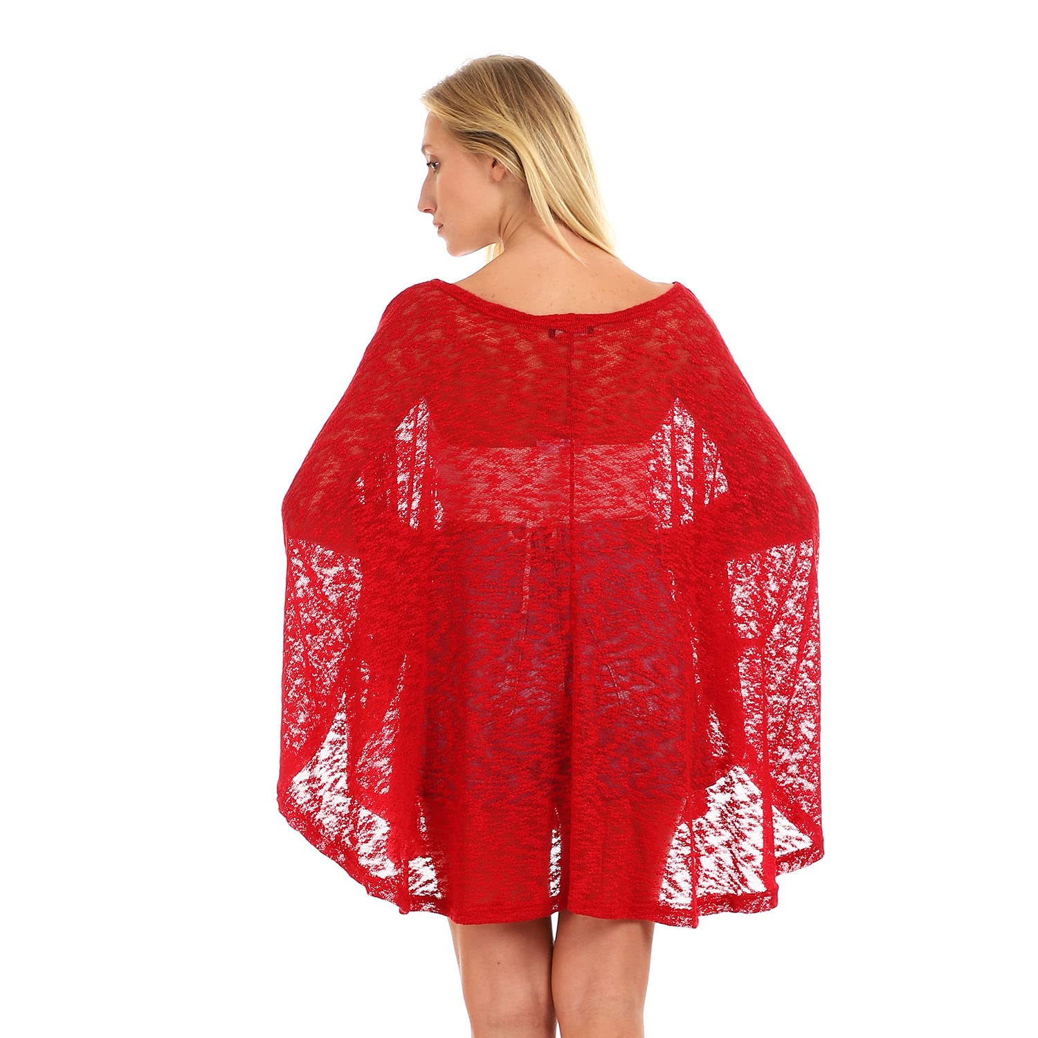Jamila Women Front Slit Wide Round Neck Cover up