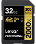 Lexar Professional 2000x SD Card 32GB, SDHC UHS-II Memory Card, Up to 300MB/s Read, for DSLR, Cinema-Quality Video Cameras (LSD2000032G-BNNAG) - Safqqa