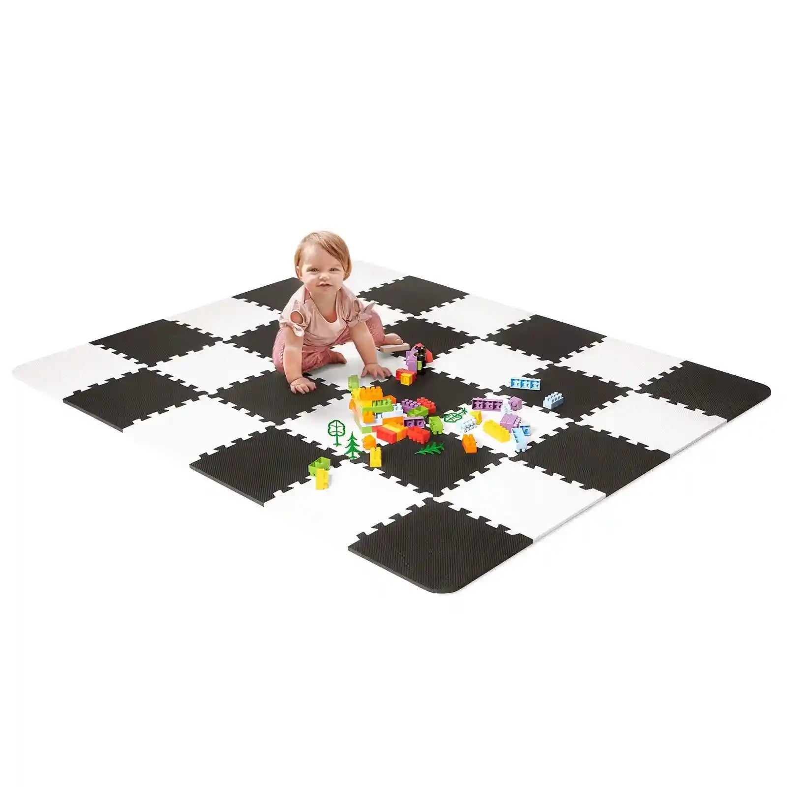 حصيرة لعب Kinderkraft Puzzle LUNO – تعليمية، 150×180 سم، 30 قطعة