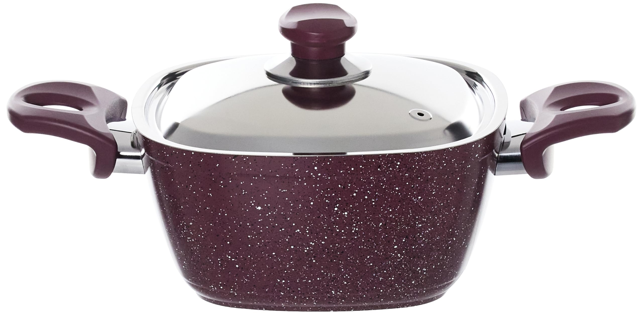 Top Chef 10-Piece Square Granite Cookware Set – Non-Stick & Durable (Pots 18/20/24/28 + Pan 26 + Tray 26 cm)