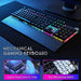 Aula F2088 Full Mechanical Gaming Keyboard with Rainbow Backlit LED - Blue Switches, Arabic/English- Damage Box - Safqqa Egypt
