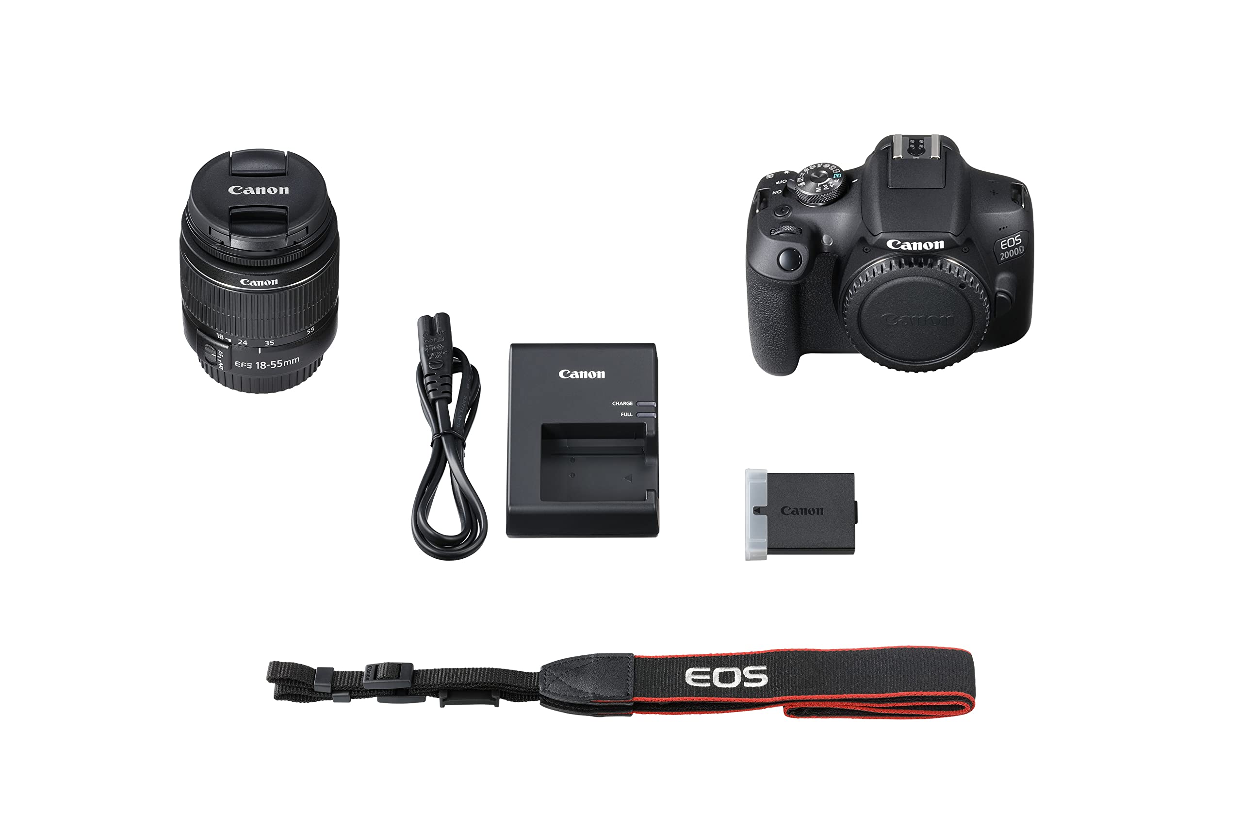 Canon EOS 2000D DSLR camera with EFS with 18-55mm III lens kit - Safqqa Egypt