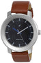 Fastrack Wrist Watches For Men Quartz Brown Leather Strap Watch NL3121SL01