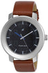 Fastrack Wrist Watches For Men Quartz Brown Leather Strap Watch NL3121SL01