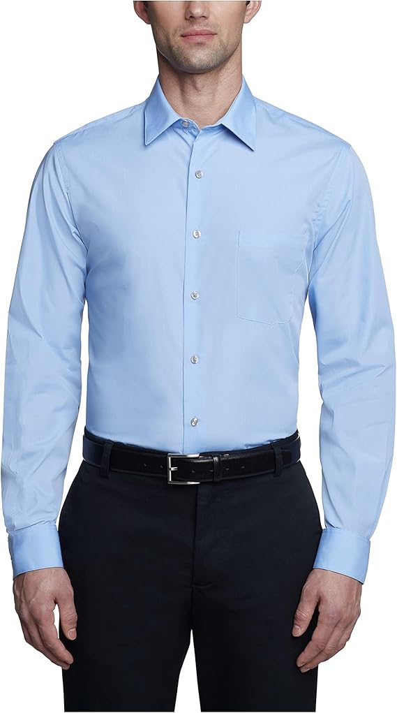 Van Heusen Men Shirt Blue Formal Dress Shirt – Safqqa Egypt