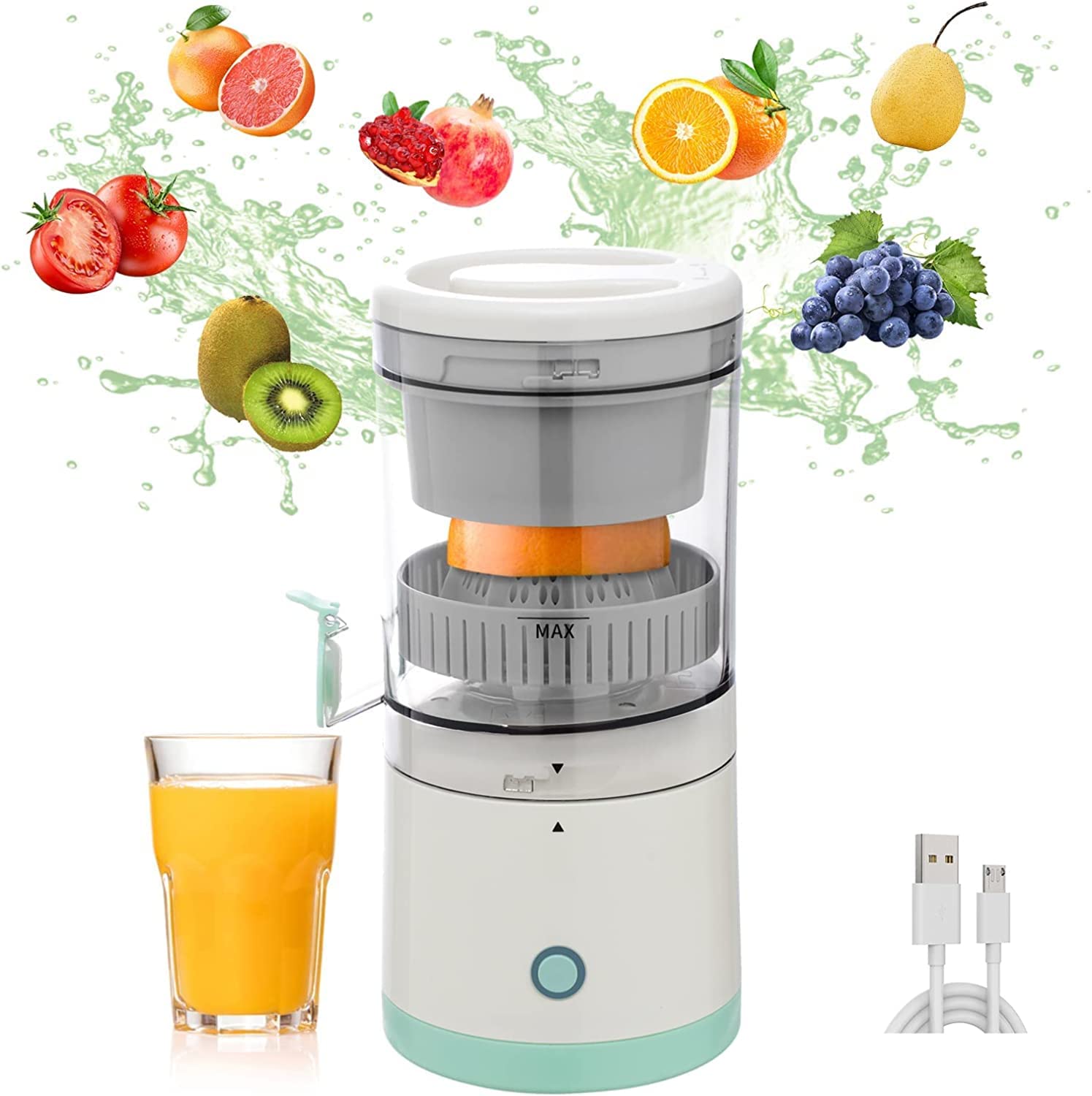 Portable USB Electric Citrus Juicer Easy Press Fruit and Vegetable Juicer – Safqqa Egypt