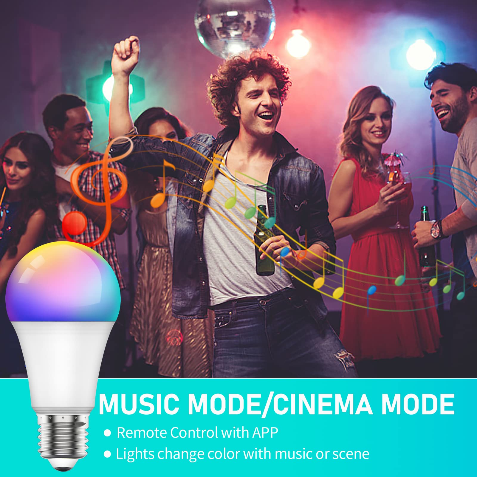 مجموعة مصابيح LED ذكية من سكاي-تاتش تتكون من قطعتين، بمقابس E27 وتتميز بإمكانية تعديل الألوان عبر جهاز التحكم عن بعد. يستهلك كل مصباح ١٠ واط ويوفر سطوعاً يصل إلى ٨٠٠ لومن – Safqqa Egypt