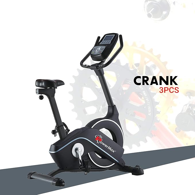 PowerMax Fitness BU-900 Magnetic Upright Bike for Adults, Home Use – Safqqa Egypt