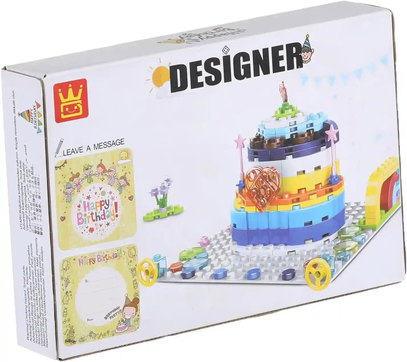 Wange Happy Birthday Cake Clamp Blocks – Item No. 2100, 138 Pieces