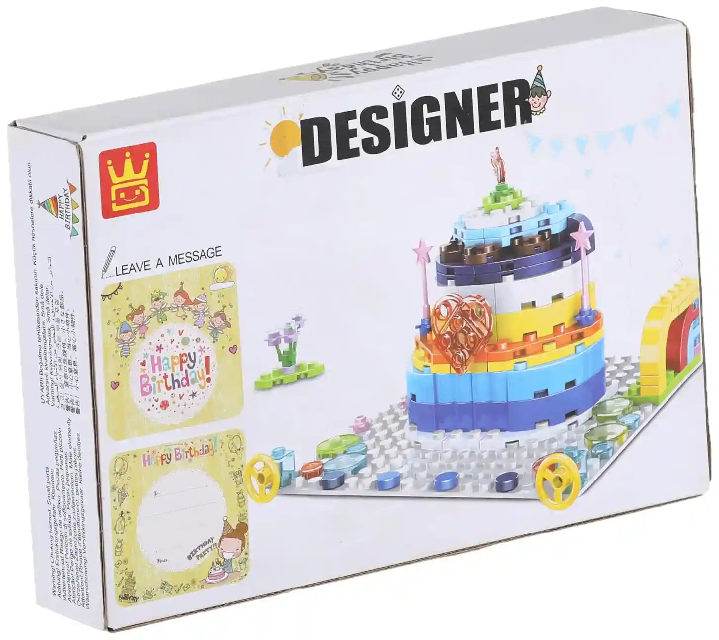 Wange Happy Birthday Cake Clamp Blocks – Item No. 2100, 138 Pieces
