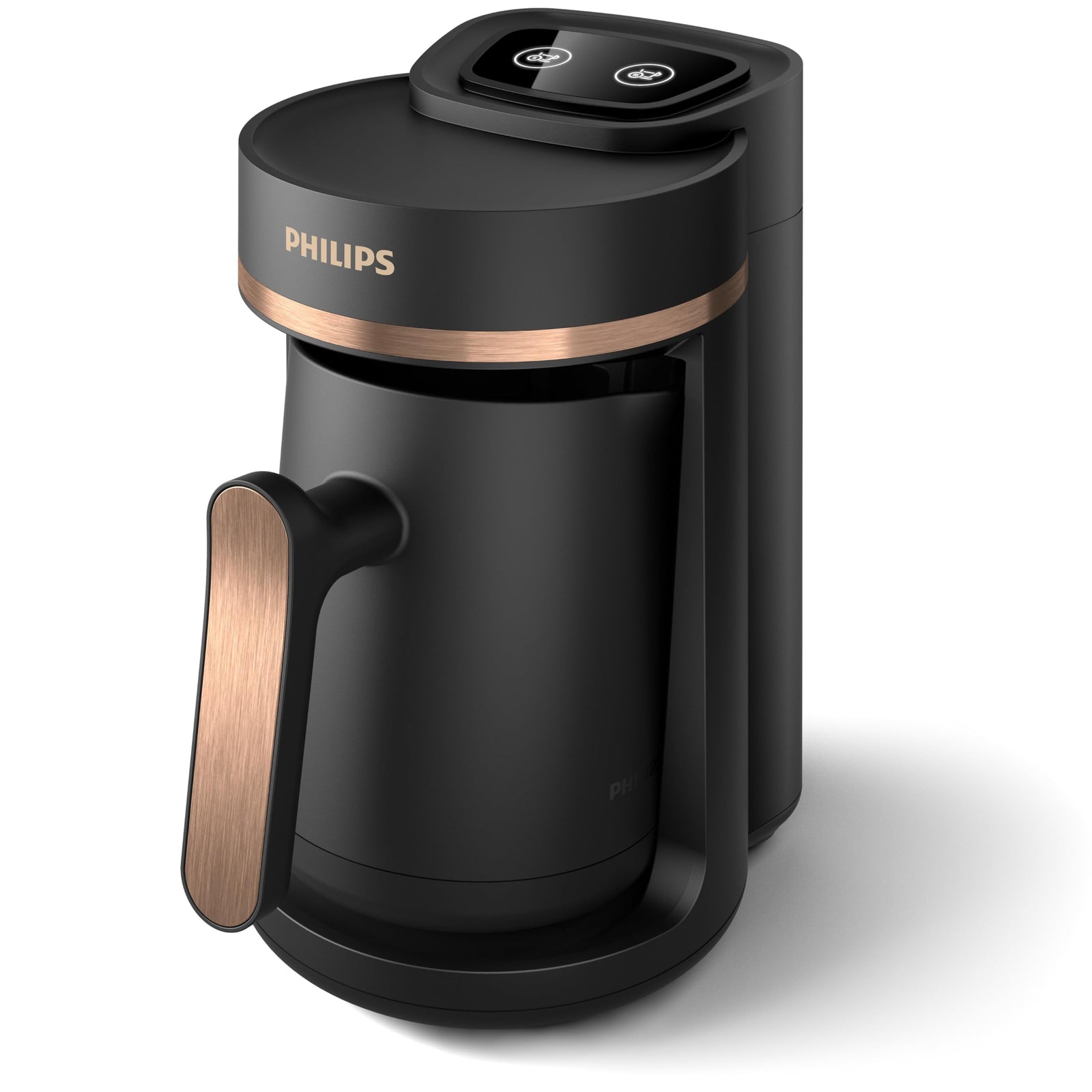 Philips Turkish Coffee Maker Series 5000-735W, 4 cups capacity, Slow brew function, Ready indicator, Automatic shut-off, Black and bronze