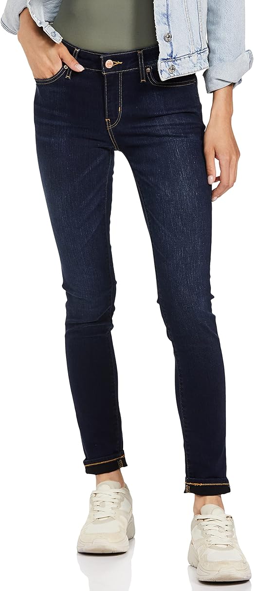 بنطلون جينز Levi's 720 Super Skinny للنساء بخصر عالٍ