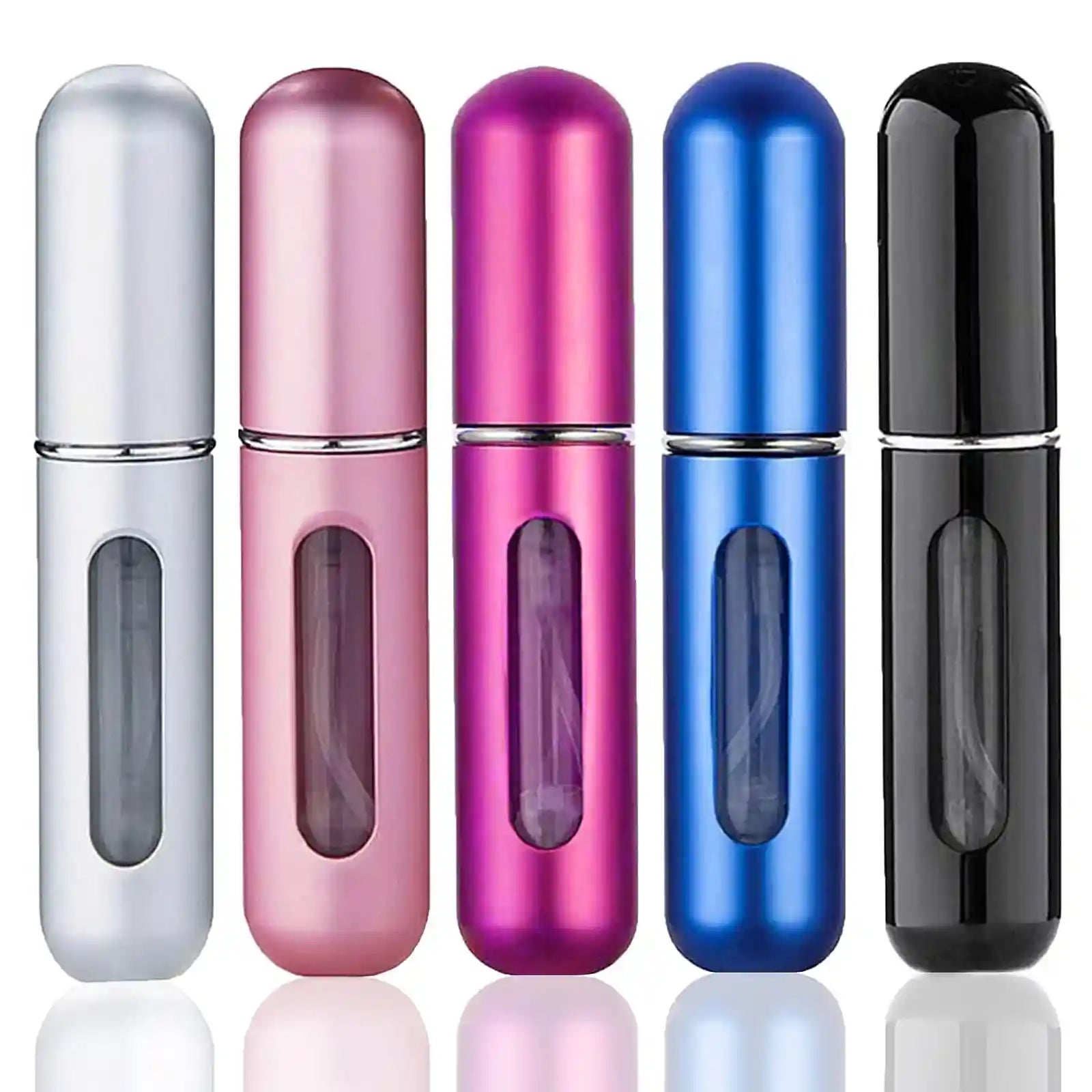Wendergo Perfume Atomiser Refillable 5 Pcs Travel Bottle Mini ML Atomizer Spray Portable Empty Fragrance Container