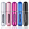 Wendergo Perfume Atomiser Refillable 5 Pcs Travel Bottle Mini ML Atomizer Spray Portable Empty Fragrance Container