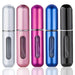 Wendergo Perfume Atomiser Refillable 5 Pcs Travel Bottle Mini ML Atomizer Spray Portable Empty Fragrance Container - Safqqa