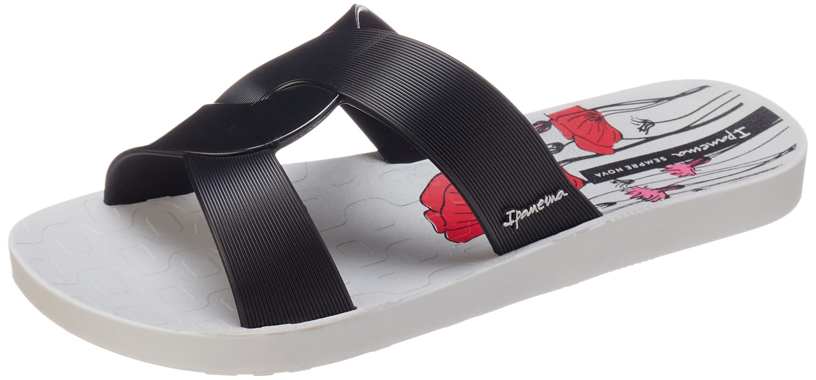 Ipanema Women Slippers Grey Black Casual Comfortable Flip Flops