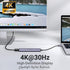 موزع USB C من ماركة يوجرين مع شحن 100 وات ومنفذ HDMI بدقة 4K
