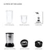 Magic Bullet, 4 Piece Accessories, Multi-Function High-Speed Blender, Silver, MB4-0612