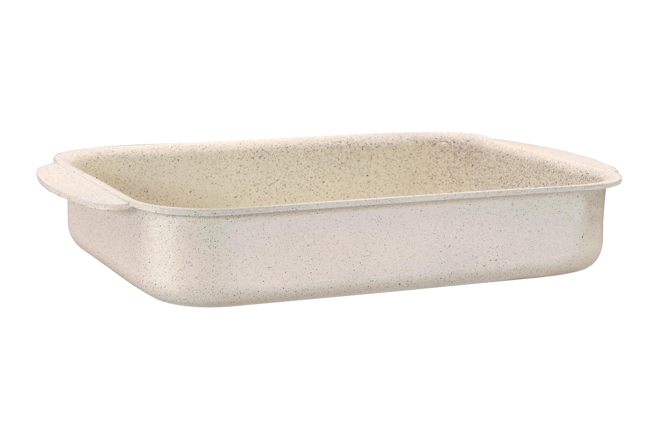 صينية فرن مستطيلة جرانيت من الأمل إليت مقاس 30 سم غير لاصقة لون بيج