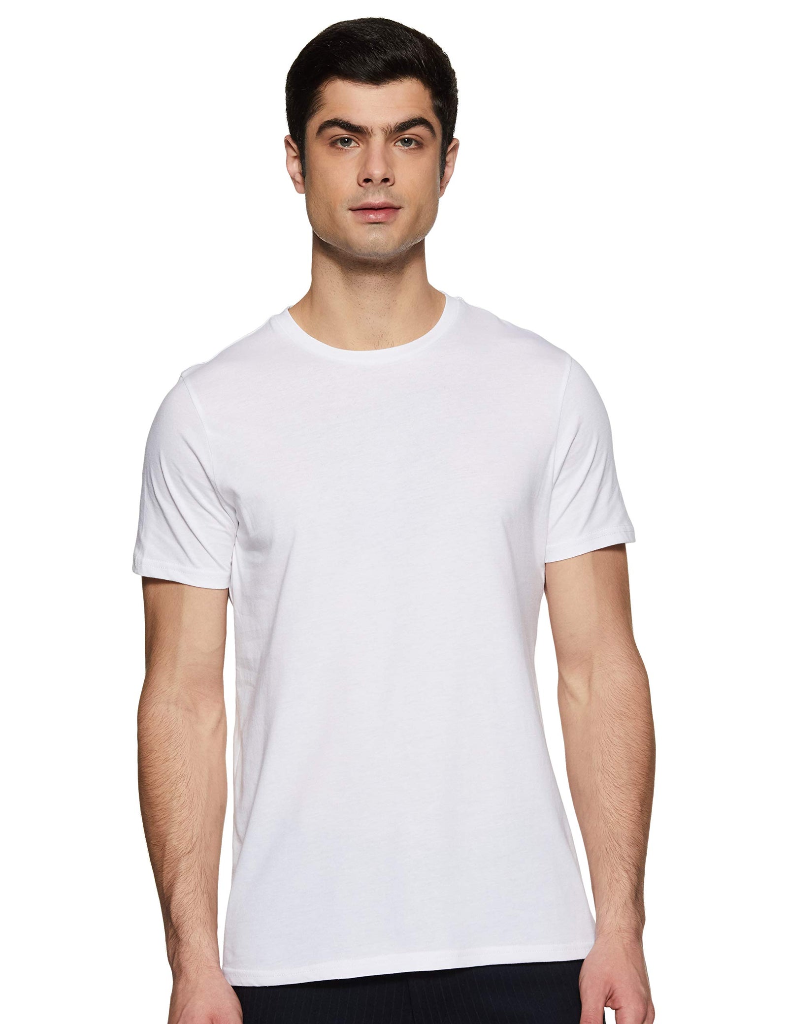 تيشيرت رجالي سادة بقصة عادية – أناقة يومية مريحة