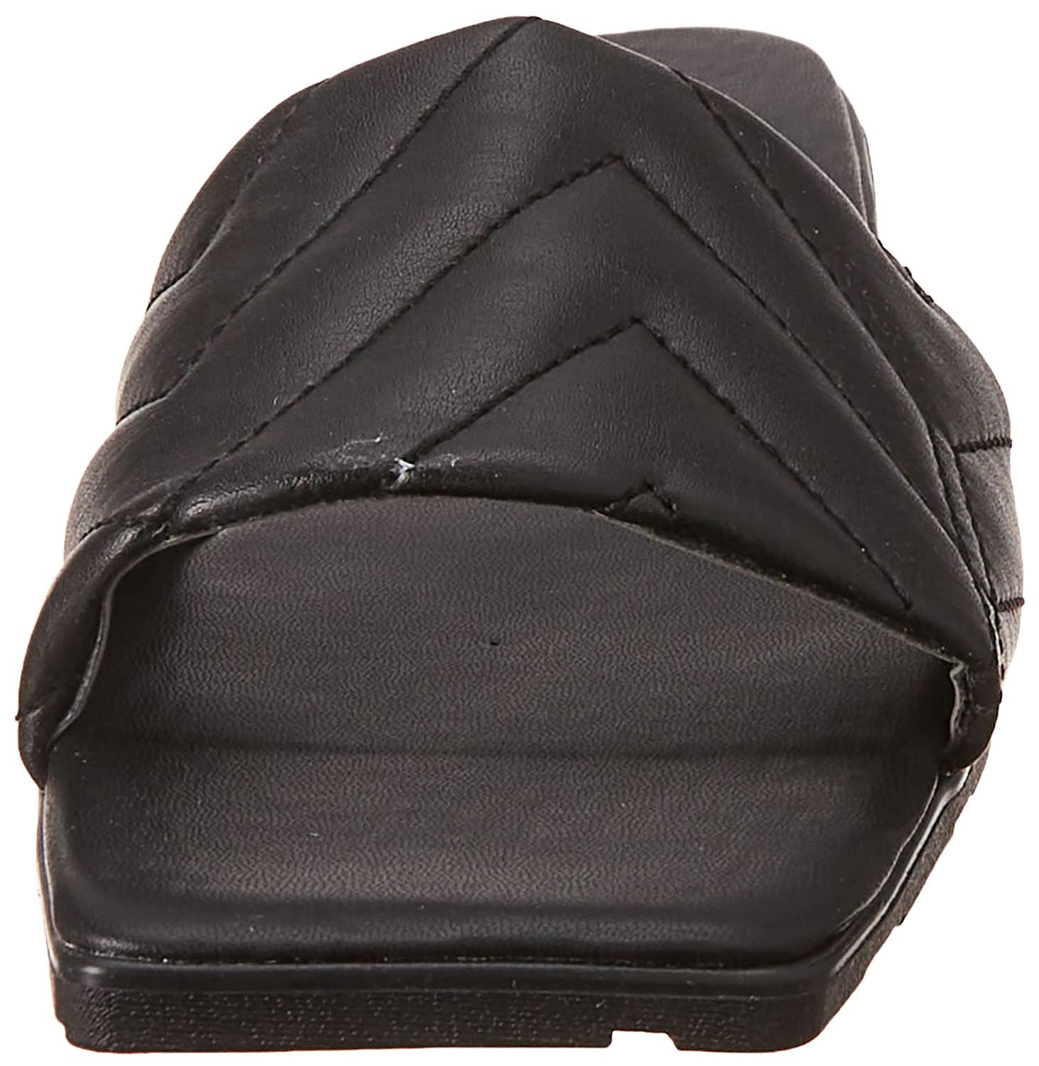Club Aldo Quilted Square Toe Flat Slides for Women
