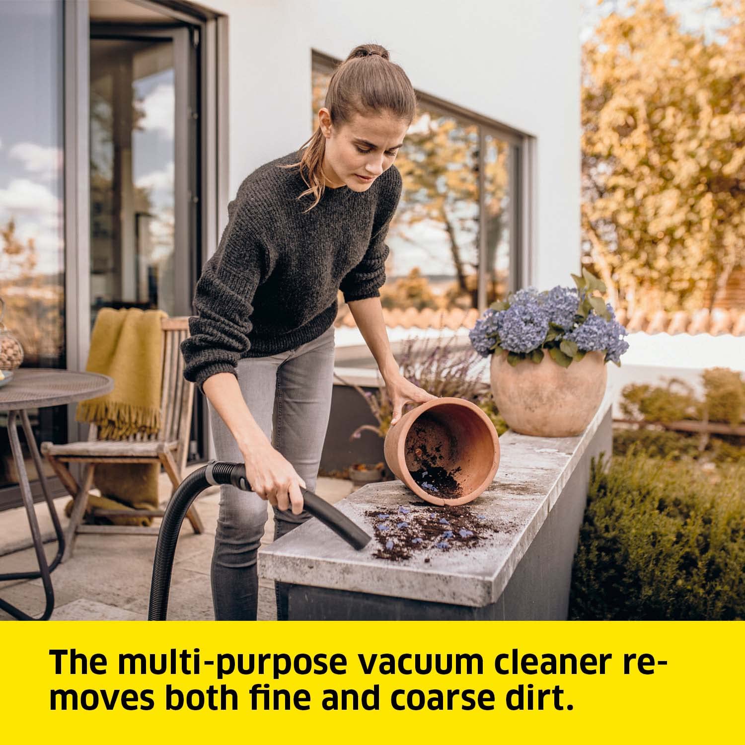 Kärcher Wet & Dry Vacuum Cleaner WD 3, blower function, power: 1000w, plastic container: 17L, suction hose: 2m, incl. cartridge filter, floor and crevice nozzle – Safqqa Egypt