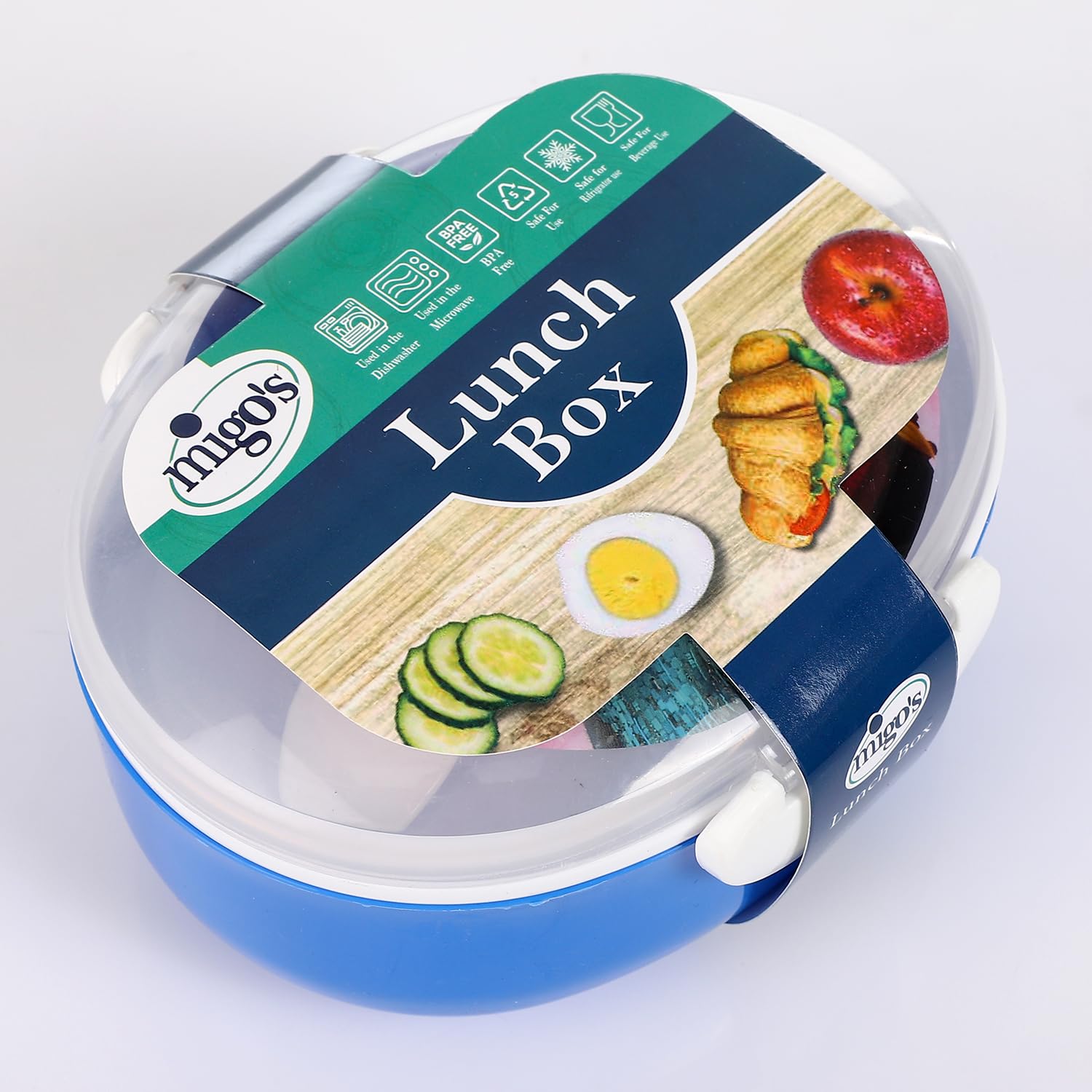 Arix, Oval Lunch Box, • Ideal for packing lunches, snacks, and meals - Safqqa
