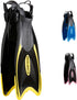 Cressi Palau Fins - Adjustable Long or Short Fins Adults and Children for Snorkelling and Swimming