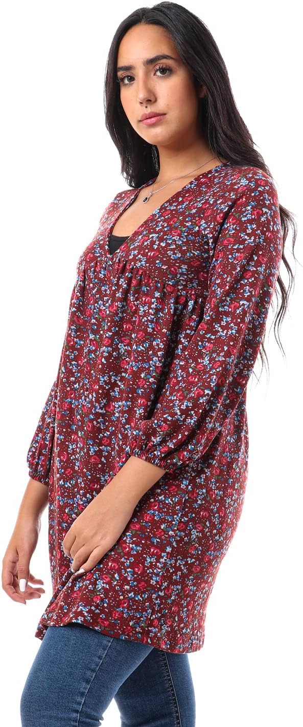 JAMILA Women printed long sleeves blouse SHIRT