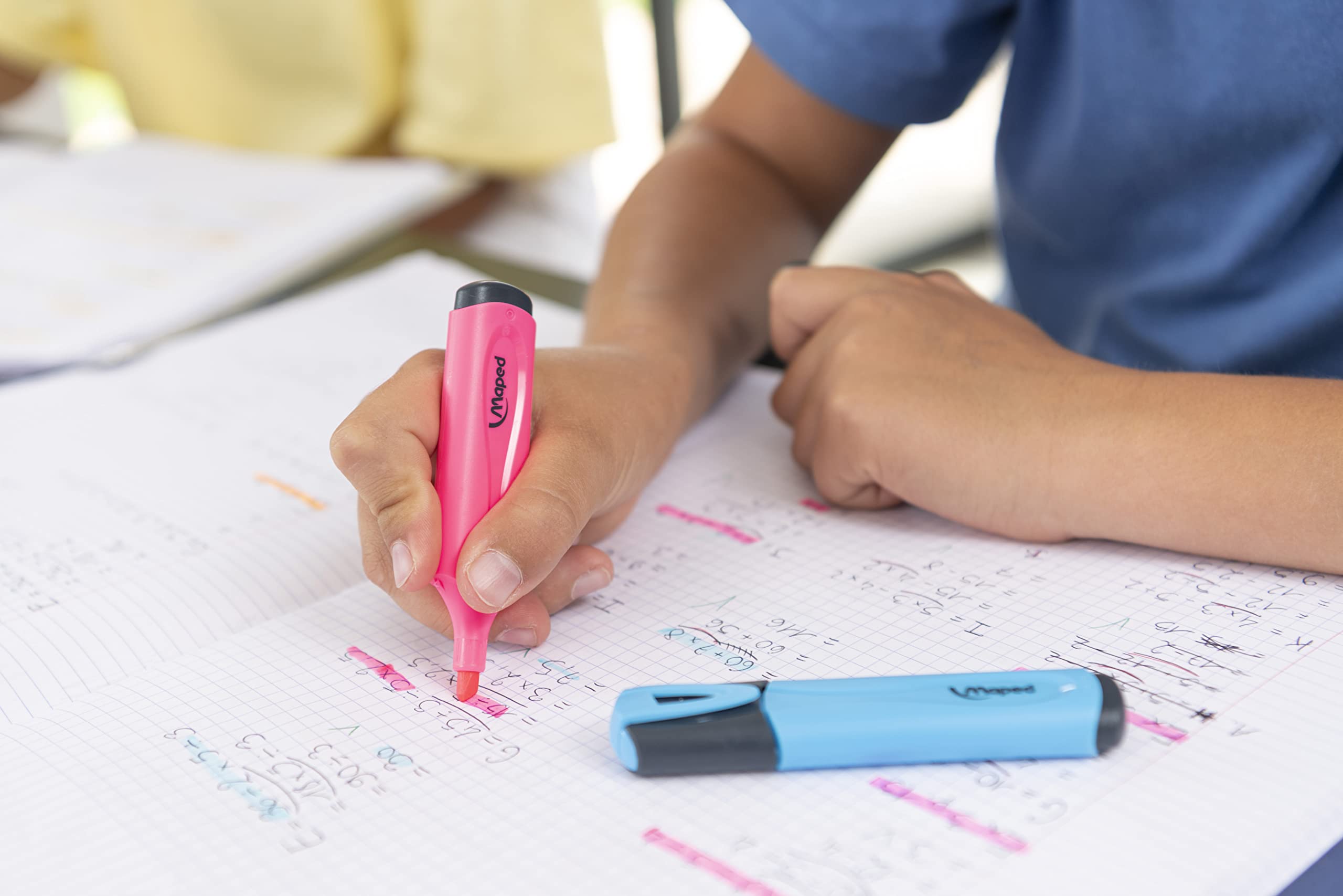 أقلام تمييز Maped Fluo Peps كلاسيك – ألوان متنوعة، عبوة 6 قطع – Safqqa Egypt