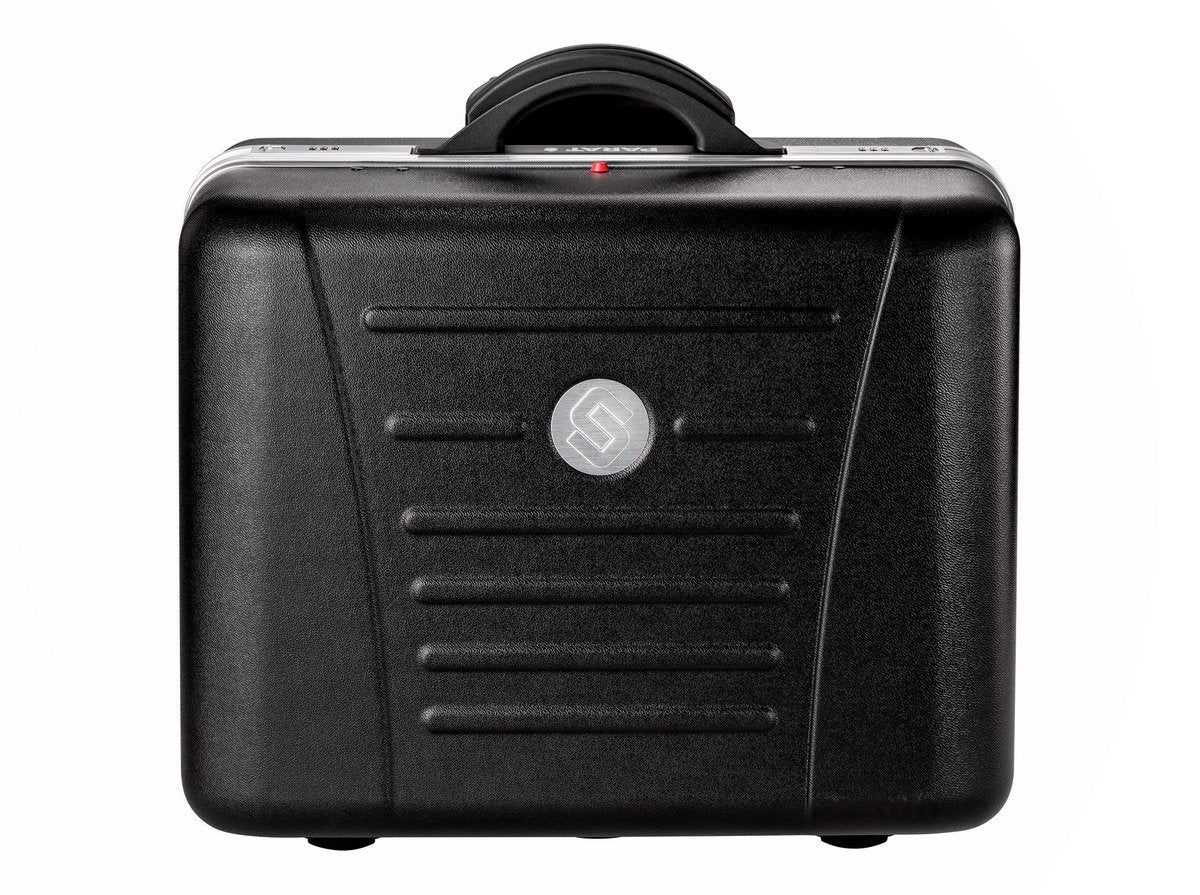 حقيبة الأدوات المتنقلة بارات Parat(موديل 589550171) هي حقيبة عالية الجودة مصممة للمحترفين الذين يبحثون عن المتانة والتنظيم وسهولة النقل. تتميز بغلاف خارجي صلب ومتین باللون الأسود الأنيق