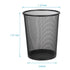 Divchi Circular Mesh Wastebasket Trash Can, Waste Basket Garbage Can Bin for Bathrooms, Kitchens, Home Offices, Dorm Rooms(BLACK) - Safqqa Egypt