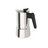 PEDRINI Steel moka coffeemaker, 4 cups, Stainless Steel, 02CF037