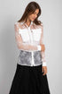 Casual Lace Long Sleeves Sheer Shirt With Studded Utility Pockets - Safqqa Egypt