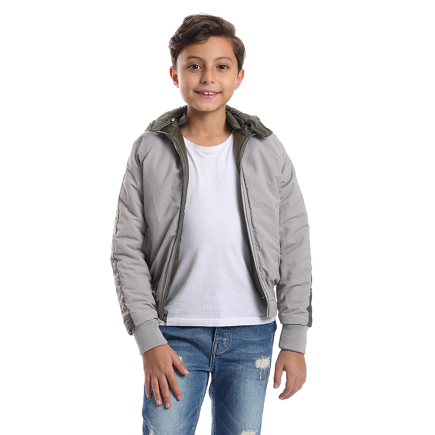 Andora Zipper Closure Double Face Printed & Waterproof Boys Jacket - Safqqa Egypt
