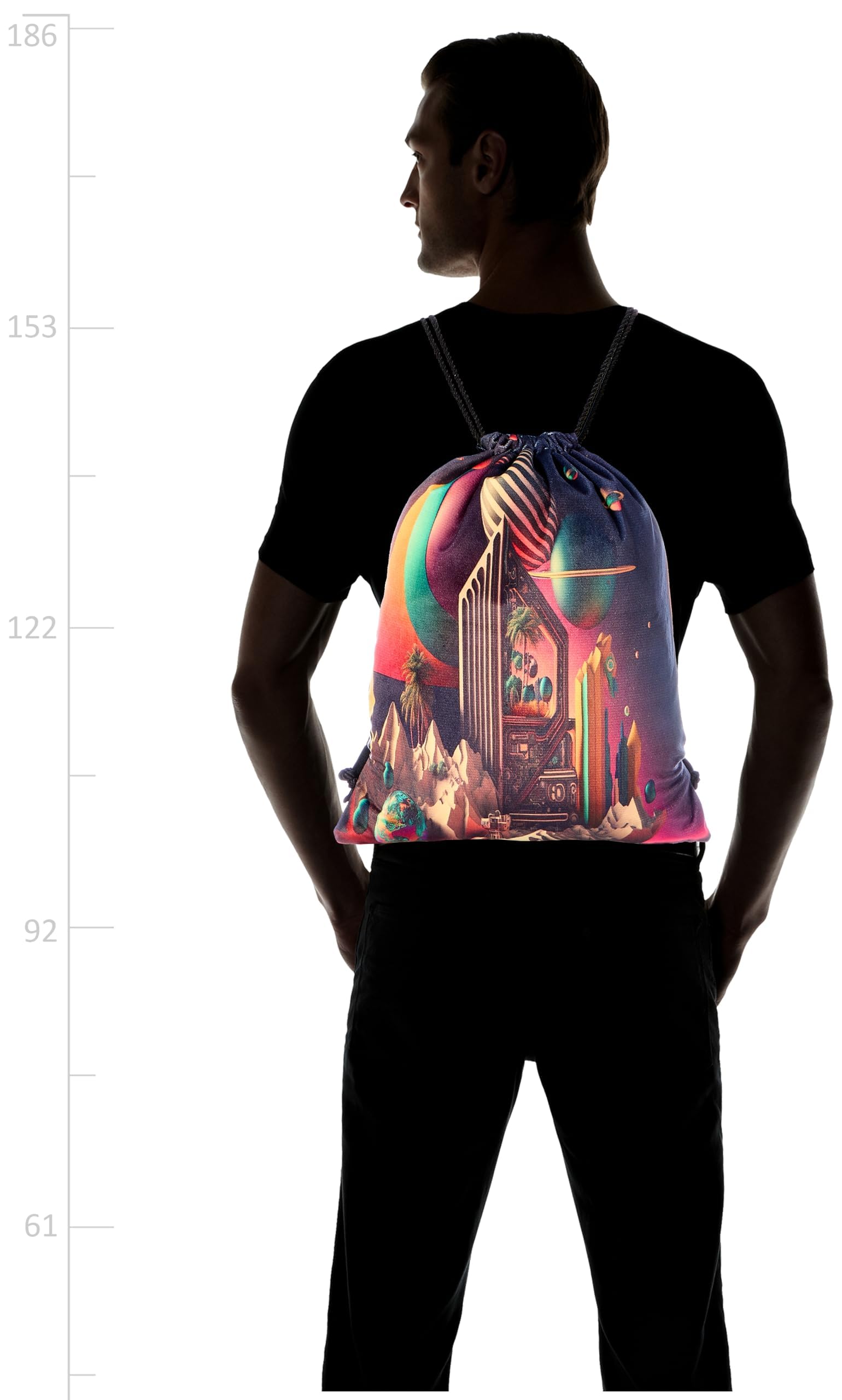 شنطة برباط من تات - 926، متعددة الالوان، مقاس L