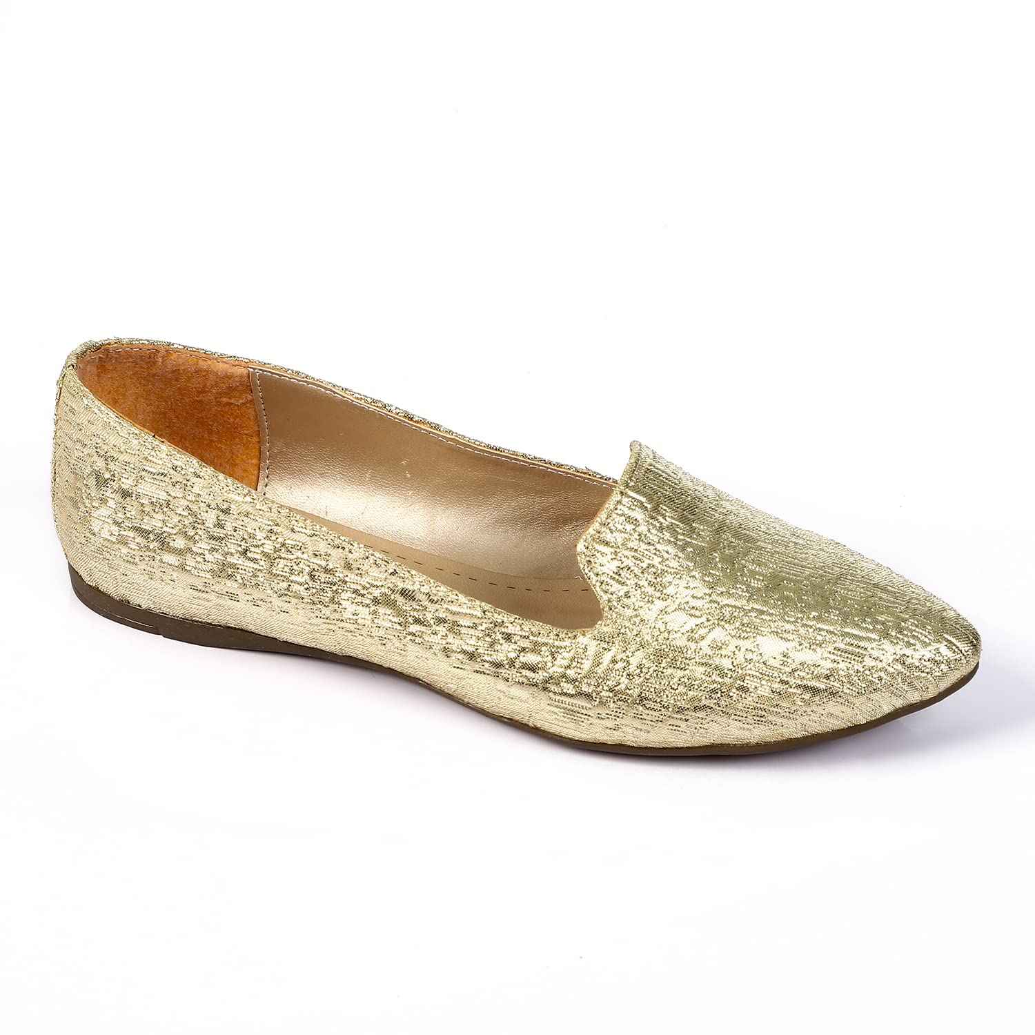 Mr. Joe Women pointed slip on textured leather flats - Safqqa Egypt