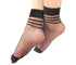 Charmaine Women Ankle-High Ultra Sheer Socks With Striped Cuffs - Safqqa Egypt