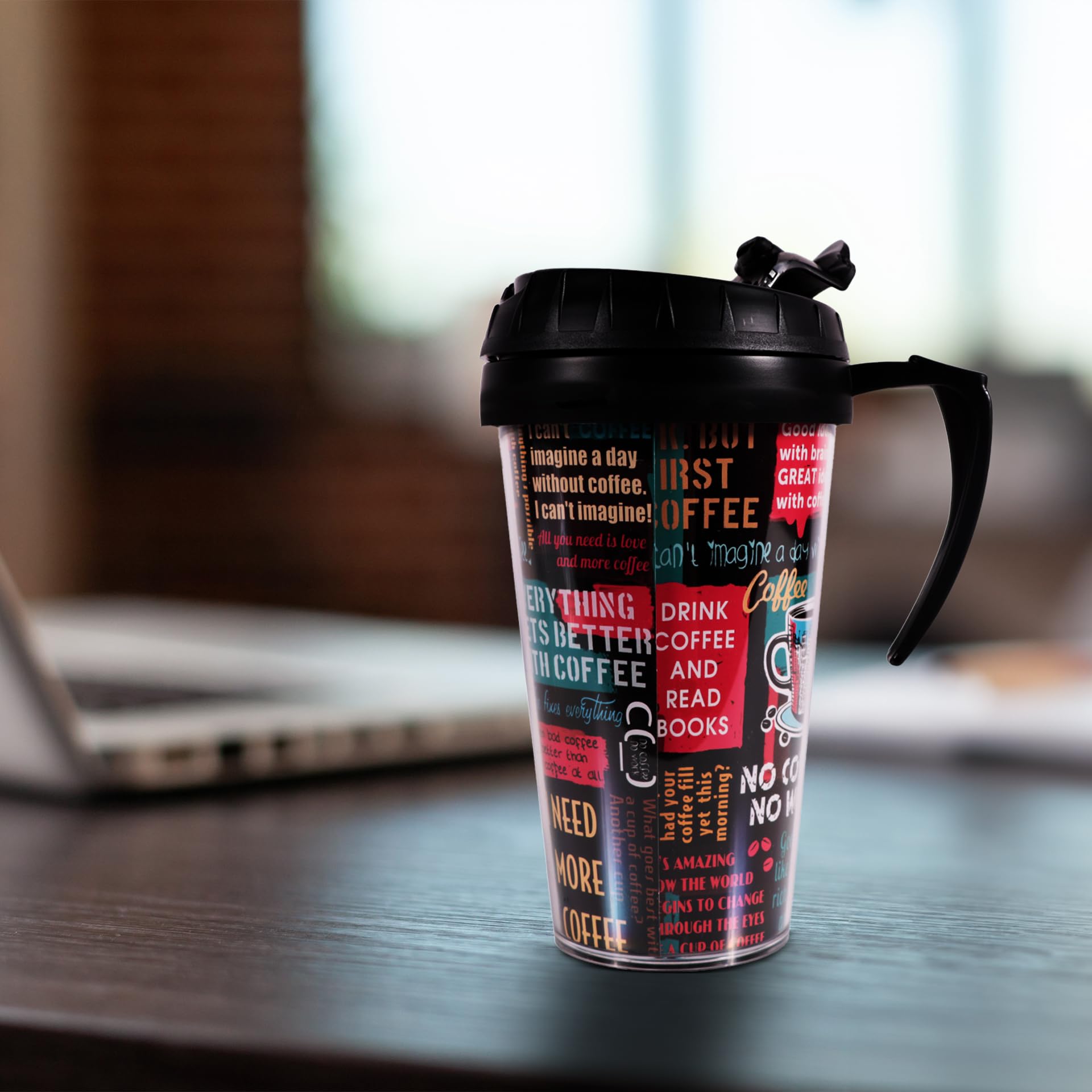 Herevin Coffee Mug with Handle – Durable Ceramic, Microwave & Dishwasher Safe, Made in Turkey