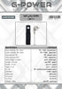 G-Power GP162 Overload Protection Power Strip Containing A Extension Socket And Four EU Ports With 2 Meter PVC Wire 2000 Watt - Black