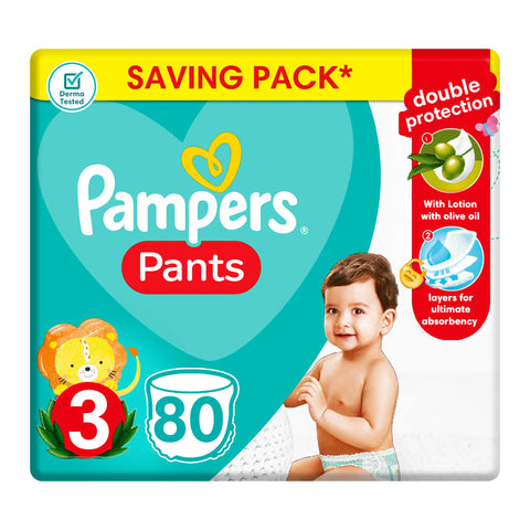Pampers Pants, Size 3, Saving Pack, 80 Baby Diapers