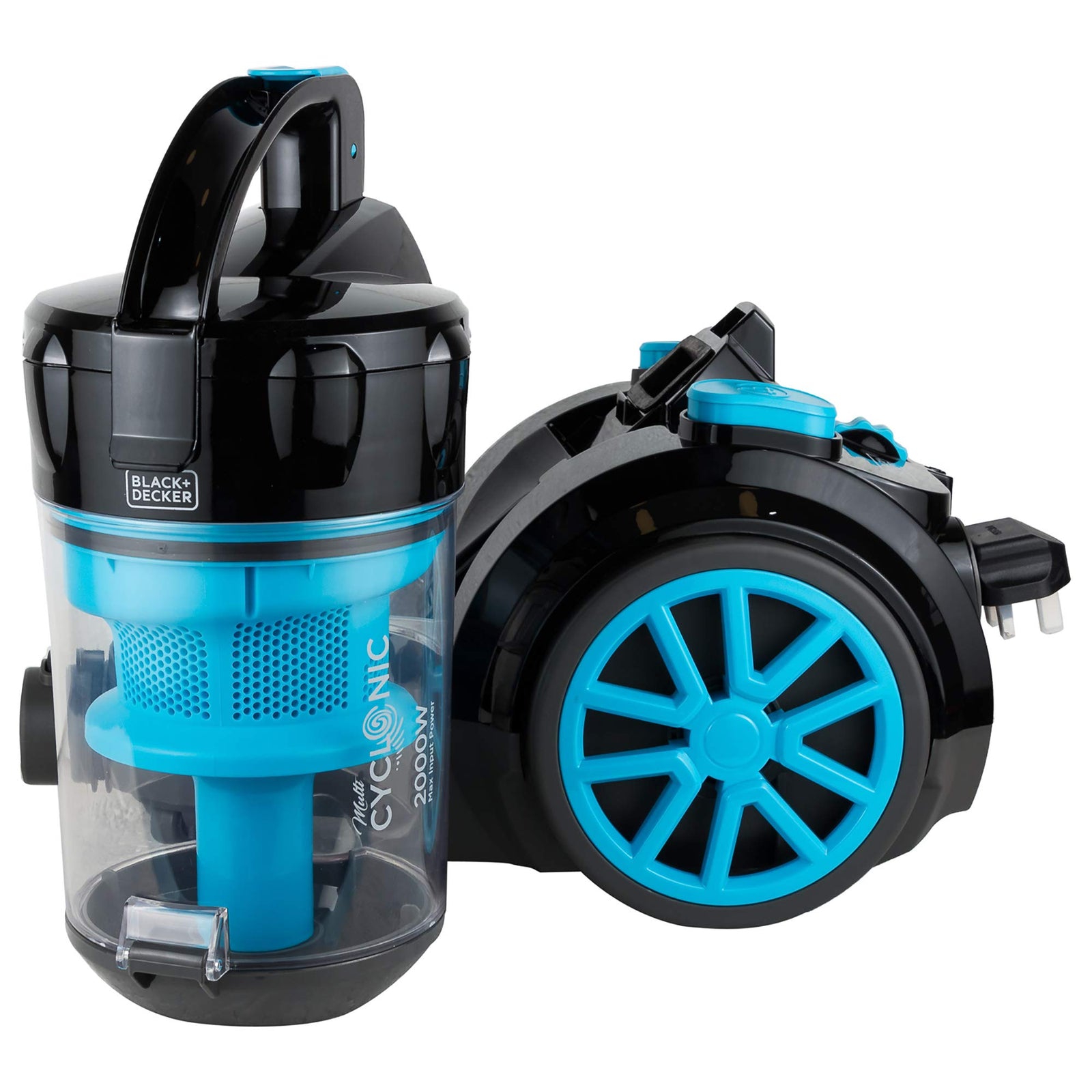 Black & Decker 2000W Bagless Cyclonic Canister Vacuum Cleaner Multi Color - Vm2080-B5 ( Damage Box )