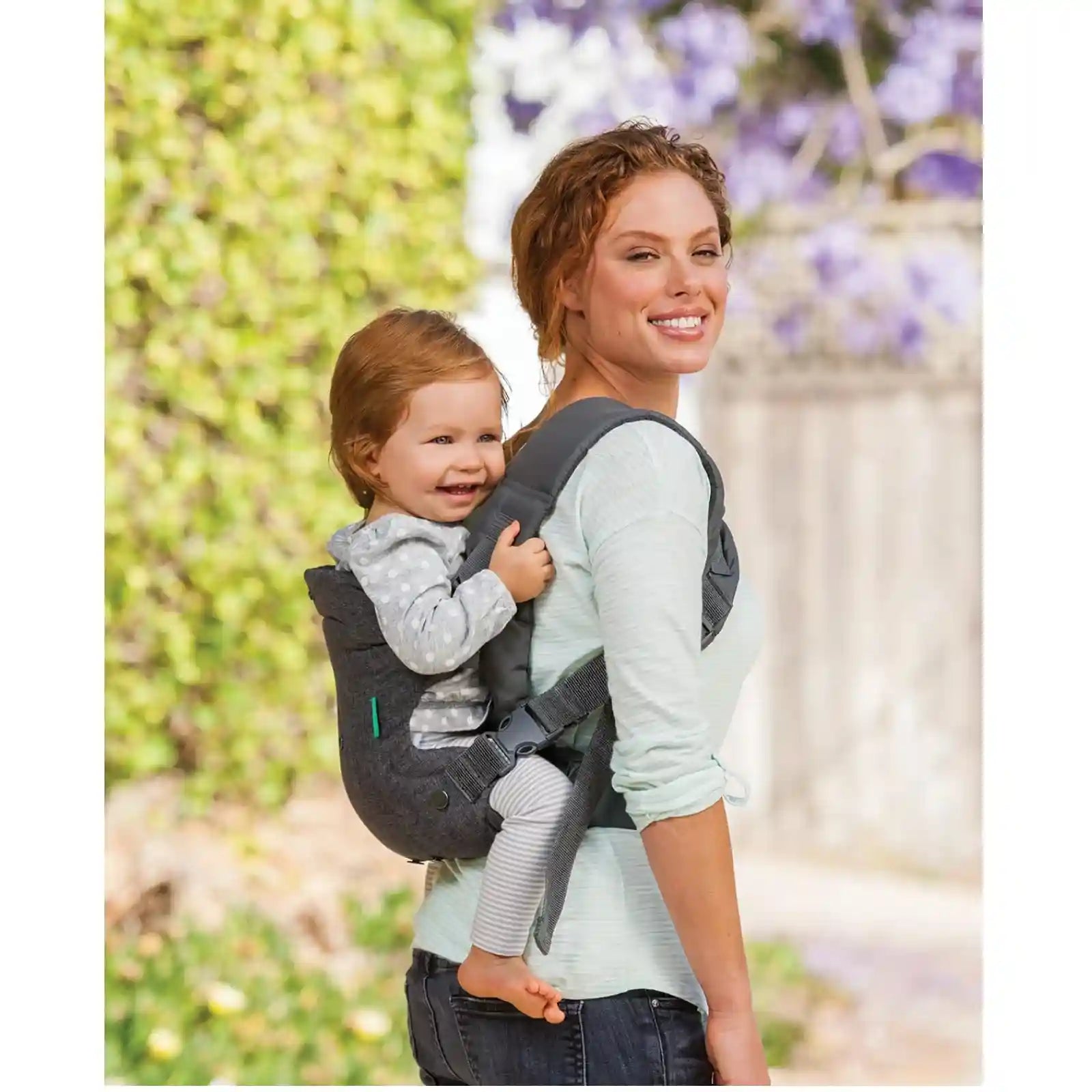Infantino 4-in-1 convertible baby carrier facing-in (narrow seat), facing-in (wide seat), facing-out and back pack Extra padded shoulder pads with Wonder cover – Safqqa Egypt