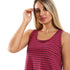 Kady Women Slip On Striped Sleepshirt with Side Patch Pocket-Nightdresses & Nightshirts