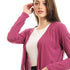 JAMILA Side Pockets Short Cardigan For Women ,Open-front design for easy layering.